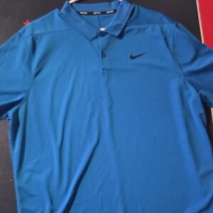 Nike Men's Vibrant Blue Polo Shirt